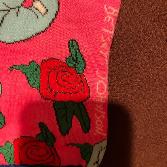 Betsey johnson flower socks nwot - Picture 2 of 2